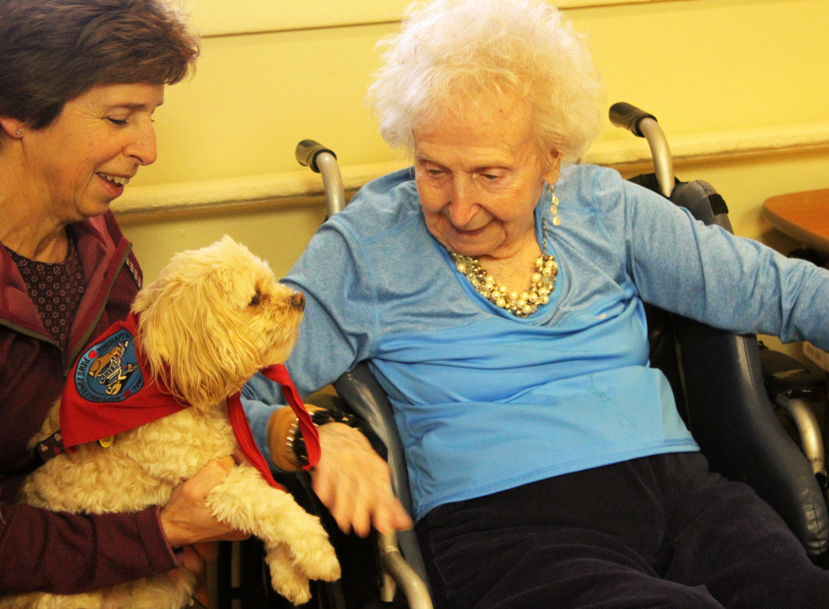 Baird Nursing Home resident Laura Hartman